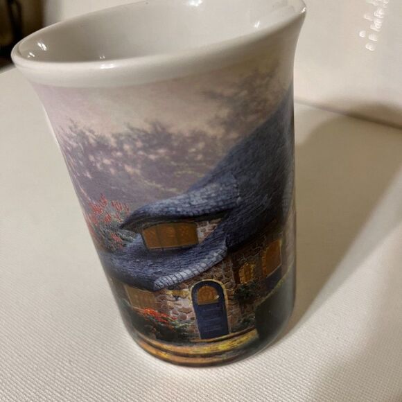 Thomas Kinkade Painter Of Light Lilac Cottage Illuminating Porcelain Mug - Picture 3 of 7